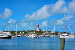 Hopetown's iconic lighthouse